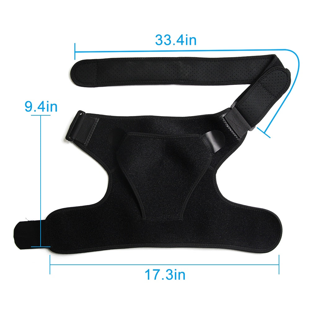 Adjustable Left/Right Shoulder Support Bandage Protector Brace Joint Pain Injury Shoulder Strap