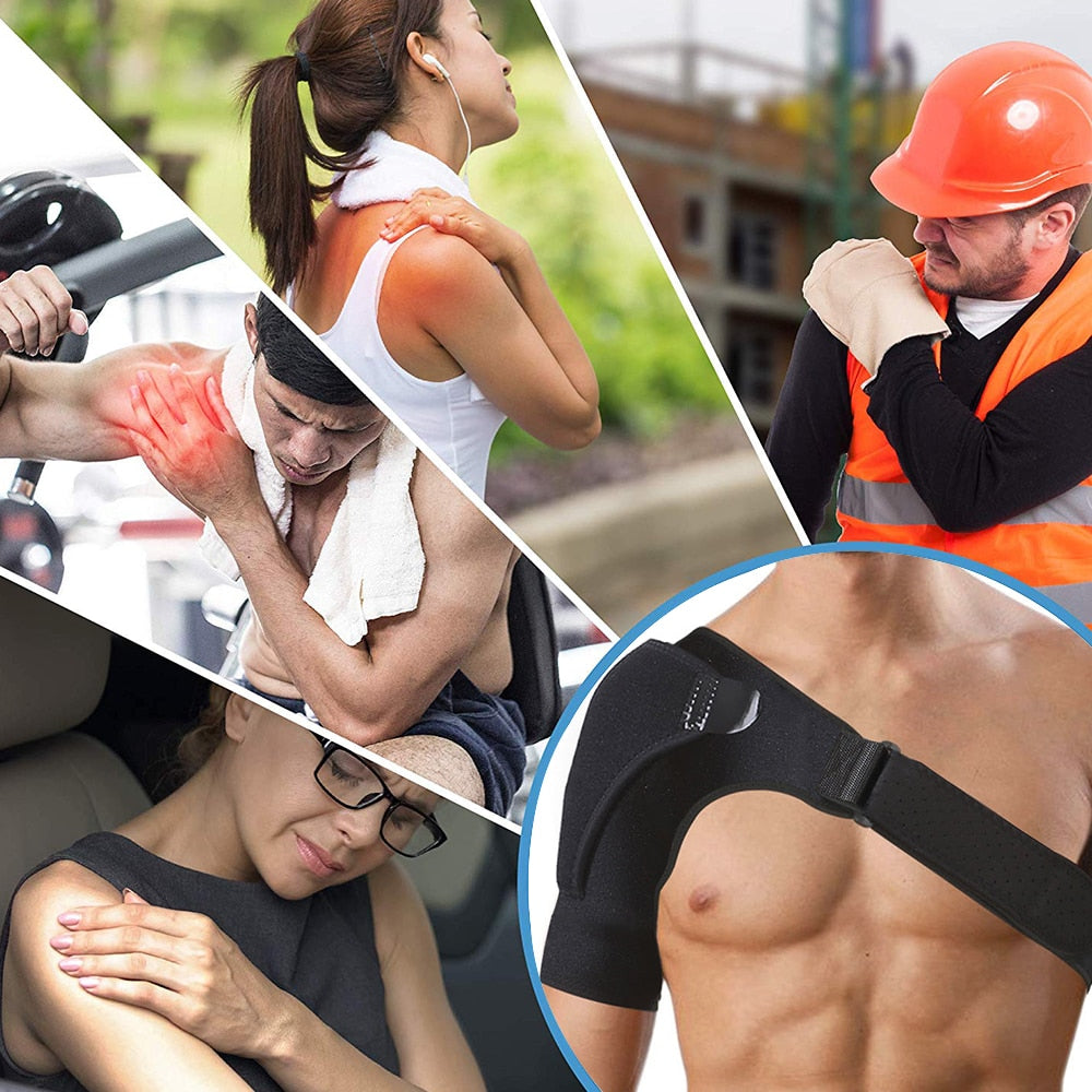 Adjustable Left/Right Shoulder Support Bandage Protector Brace Joint Pain Injury Shoulder Strap