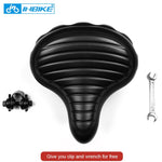 Load image into Gallery viewer, INBIKE Soft Wide Bicycle Saddle Comfortable Bike Seat Vintage Bicycle PU Saddle Pad Waterproof Cycling Parts Accessories
