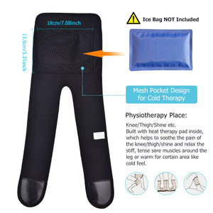 Heating Knee Pads Knee Brace Support Pads Thermal Heat Therapy Wrap Hot Compress Knee Massager for Cramps Arthritis Pain Relief