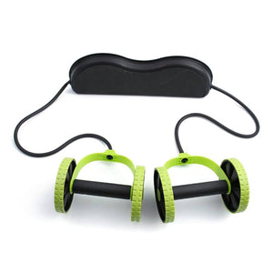 AB Wheels Roller Stretch Elastic Abdominal Resistance Pull Rope Tool AB roller for Abdominal muscle trainer exercise 7