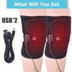 Load image into Gallery viewer, Heating Knee Pads Knee Brace Support Pads Thermal Heat Therapy Wrap Hot Compress Knee Massager for Cramps Arthritis Pain Relief
