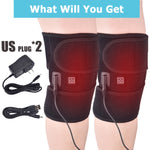 Load image into Gallery viewer, Heating Knee Pads Knee Brace Support Pads Thermal Heat Therapy Wrap Hot Compress Knee Massager for Cramps Arthritis Pain Relief
