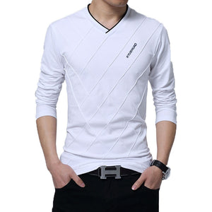 Men's Casual V Neck Top