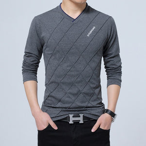 Men's Casual V Neck Top