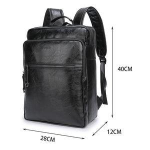 20 VORMOR Brand waterproof 15.6 inch laptop backpack men PU leather backpacks for teenager Men Casual Daypacks mochila male