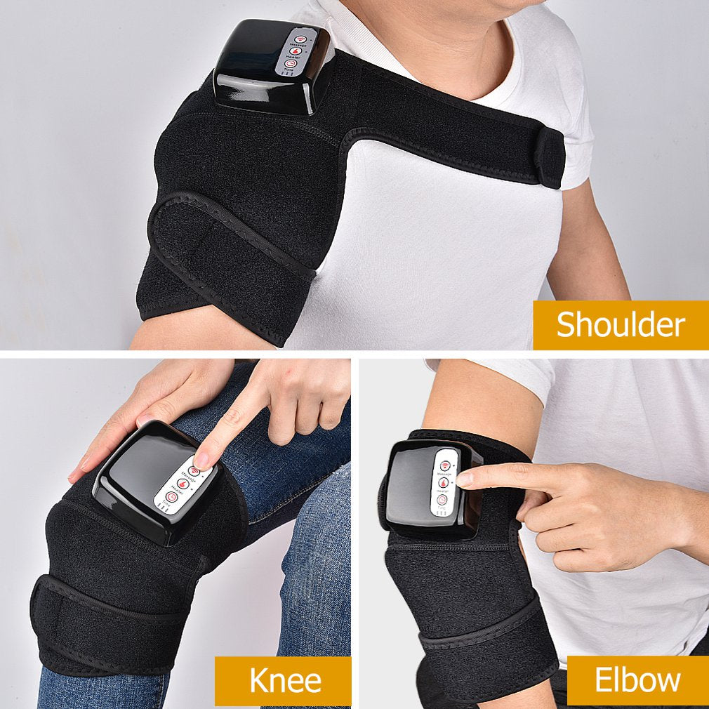 Electric Heating Shoulder Massager Vibration Massage Shoulder Brace Support  Belt Arthritis Pain Relief Physiotherapy Brace Belt