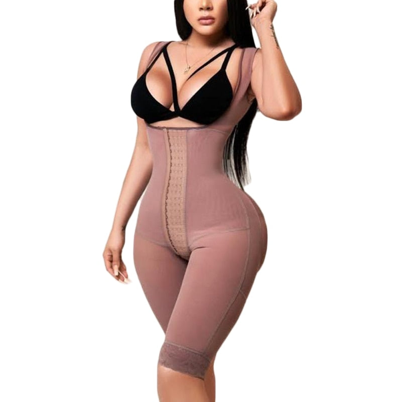 Body Briefer Open Bust Adjustable Straps Fat Reducer Silicone Band  Adjustable Straps Conceals Lumps Bumps Camis Sexy-Lace 