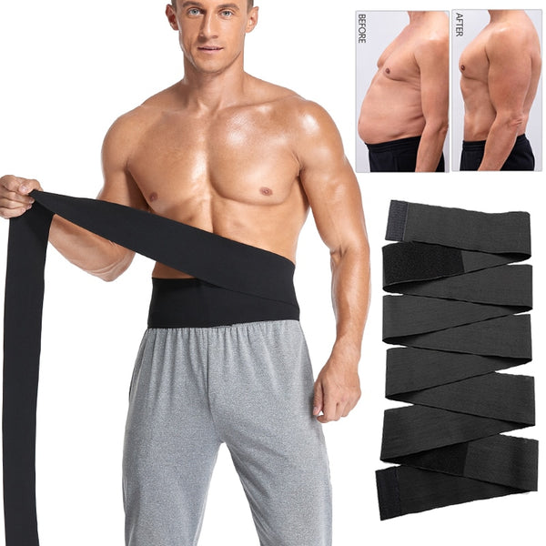 Waist Trimmer Belt Waist Trainer Stretch Band Body Shaper Belly Gym For  Shapewear Corset Tummy Control - S