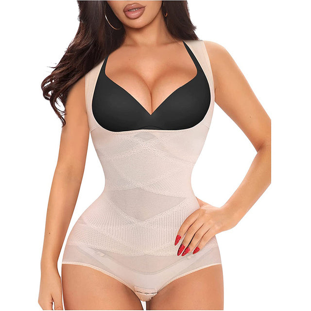 Shapewear Bodysuit for Women Tummy Control Butt Lifter Panty Hi-Waist Trainer Stomach Body Shaper Slimming Girdles