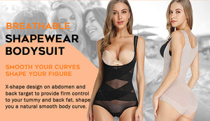 Shapewear Bodysuit for Women Tummy Control Butt Lifter Panty Hi-Waist Trainer Stomach Body Shaper Slimming Girdles